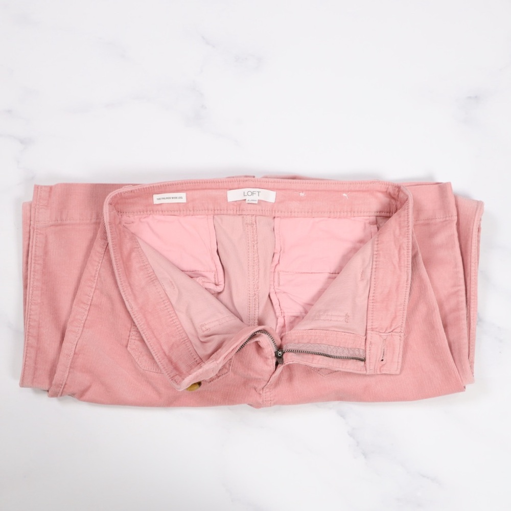 LOFT Pink Flare & Wide Leg Women's Jeans - Picture 7 of 8
